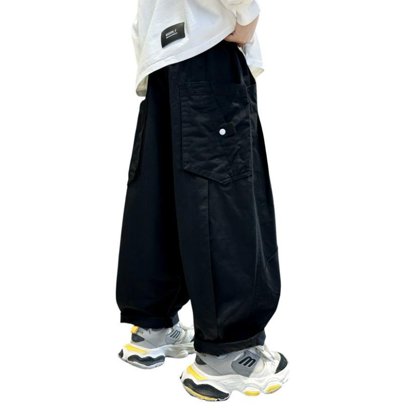 2025 Jungen Casual Weitbeinige Cargohose für Frühling und Herbst