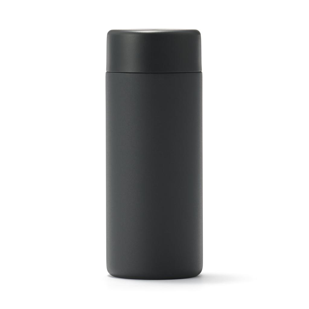 MUJI Vacuum Insulated Insulated Flat 76049197 Bottle, Type, 350mL, Black,