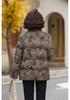 Mom's Thickened Cotton Padded Winter Jacket with Stand Collar for Women and Grandmas