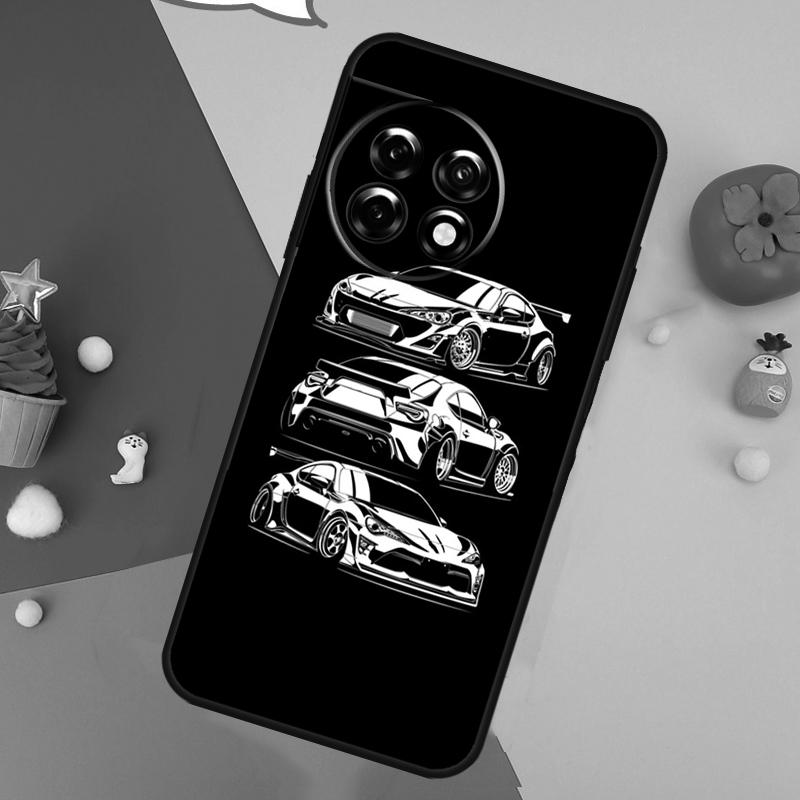 Japan JDM Car For OnePlus 11 12 8 9 10 Pro 8T 9R 10R 10T Case For OnePlus Nord 2 2T CE 3 Lite N100 N200