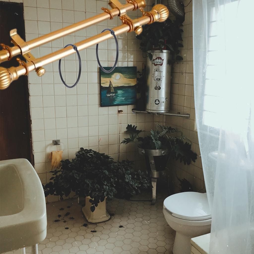 24 Stück Metallhaken für Duschvorhänge Robustes Design Schnellverbindungsstangen Einfache Farbe Klassische Duschvorhanghaken