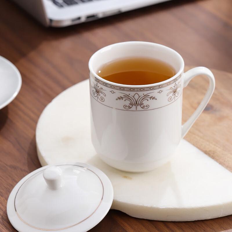 Miaomang Ceramic Tea Cup with Lid (Set of 2)