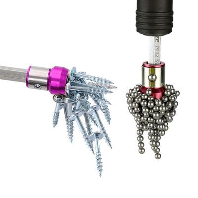 Screwdriver Bit Magnetic Ring Anti-Slip High-Precision Long-Lasting Metal Removable Screw Bit Magnetizer Ring