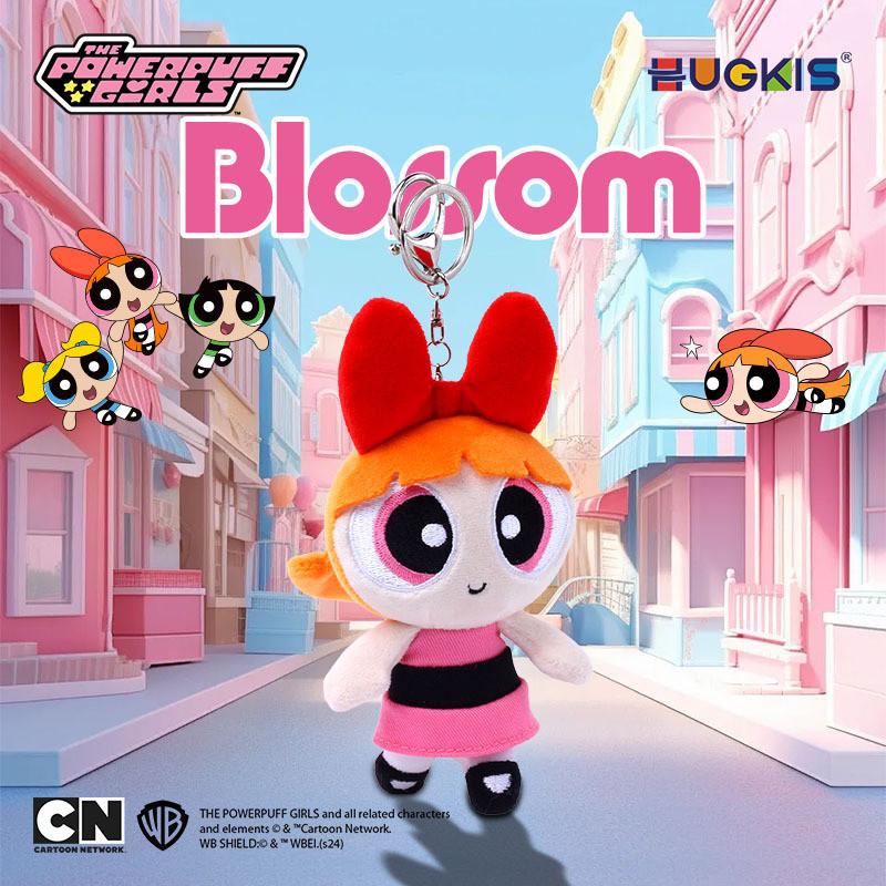 The Powerpuff Girls Plush Keyring With Cute Girl Style For Bookbag Accessories