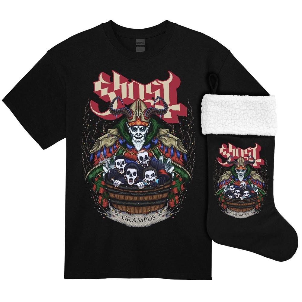 

Men s Ghost Grampus Nihil T-shirt Xmas Stocking Bundle (Rockabilia Exclusive) 2XL