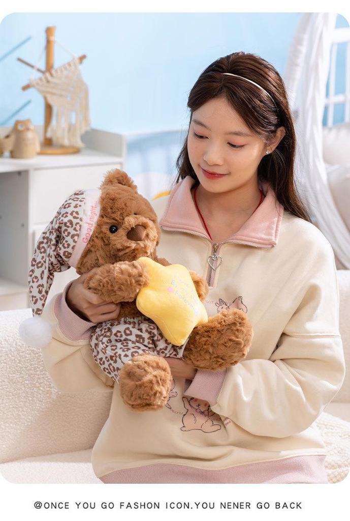 Genuine Seter Star Wish Bear Plush Toy - Teddy Bear for Girls' Birthday Gift