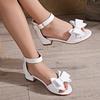 Girls' Anti-slip Shoes, Children's High-heeled Flat Sandals