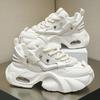 Fashion Men Chunky Sneakers Platform Shoes Outdoor Comfortable Sports Shoes for Men Lace Up Tennis Shoe New Height Increasing Male Shoes