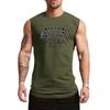 Summer Round Neck 3D USA New York Alphabet Printed Top Fashionable Casual Sleeveless Vest Men's T-shirts