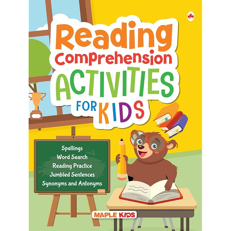 Reading Comprehension Activity Book for Kids English Grammar Book for Kids Reading and Writing Activities for Children Age +
