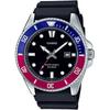 Watch CaSio Collection [domeStic Genuine] Online Limited Model Mdv 107 1a3jf Men S Black Blue Red Watch