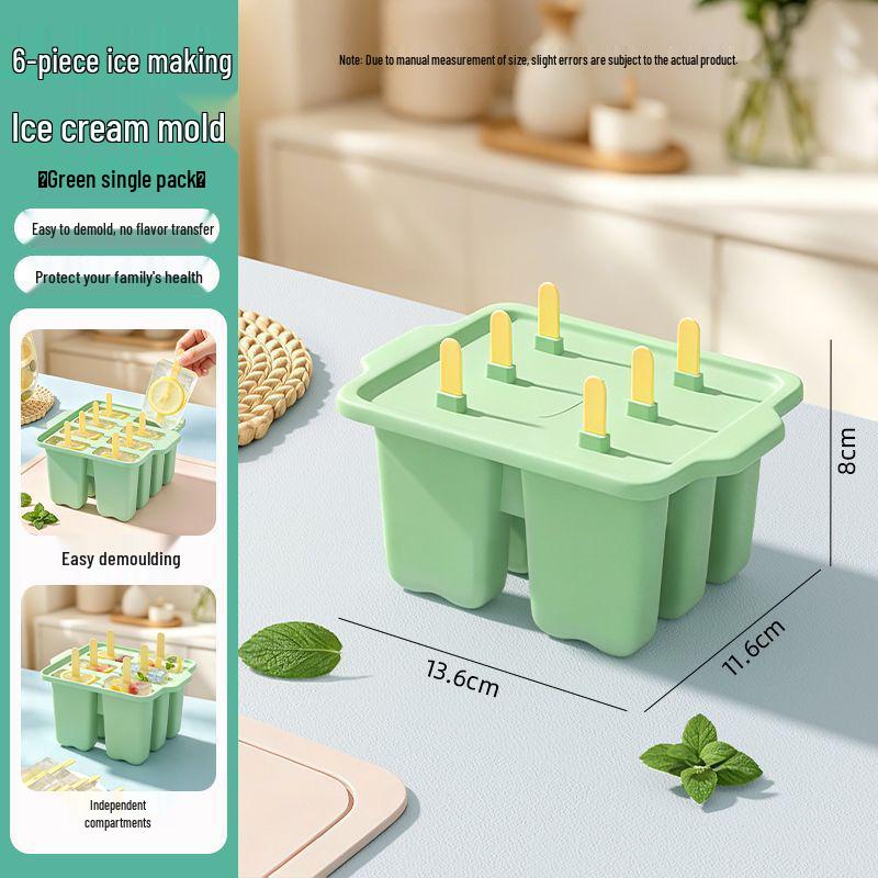 Homemade Cute Cheese Silicone Popsicle Mold for Kids - Ice Cream and Ice Cube Tray