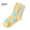 Thickened Fluffy Winter House Socks Coral Fleece for Women, Soft Thermal Crew with Non-Binding Extra Loose Ankle Top, Fuzzy Sleep Cute Prints