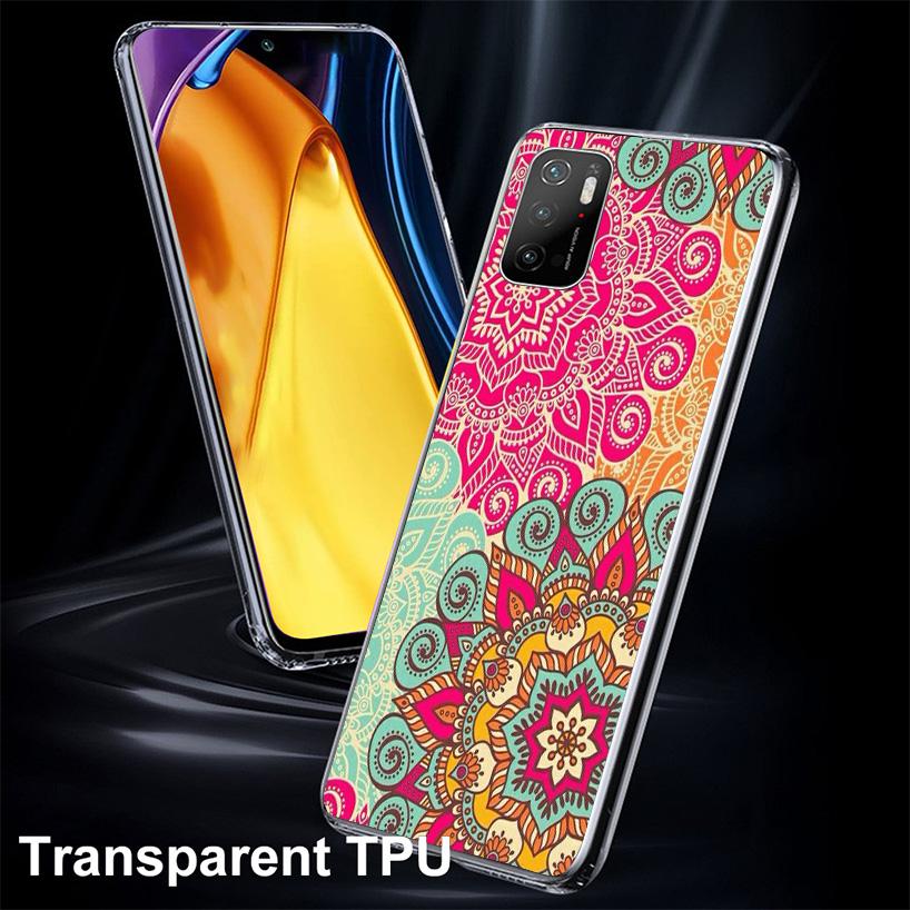 Totem Mandala Colorful Flower Phone Case For Xiaomi Poco X7 X6 X5 Pro F7 Ultra Redmi 15C 15 13C 13 12C 12 10 10A 10C 9 9A 9C 9T
