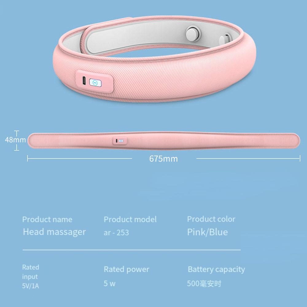 Electric Air Pressure Airbag Head Massager Body for Head Kneading Headband Relief Migraine Relief Stress Headache Improve Sleep