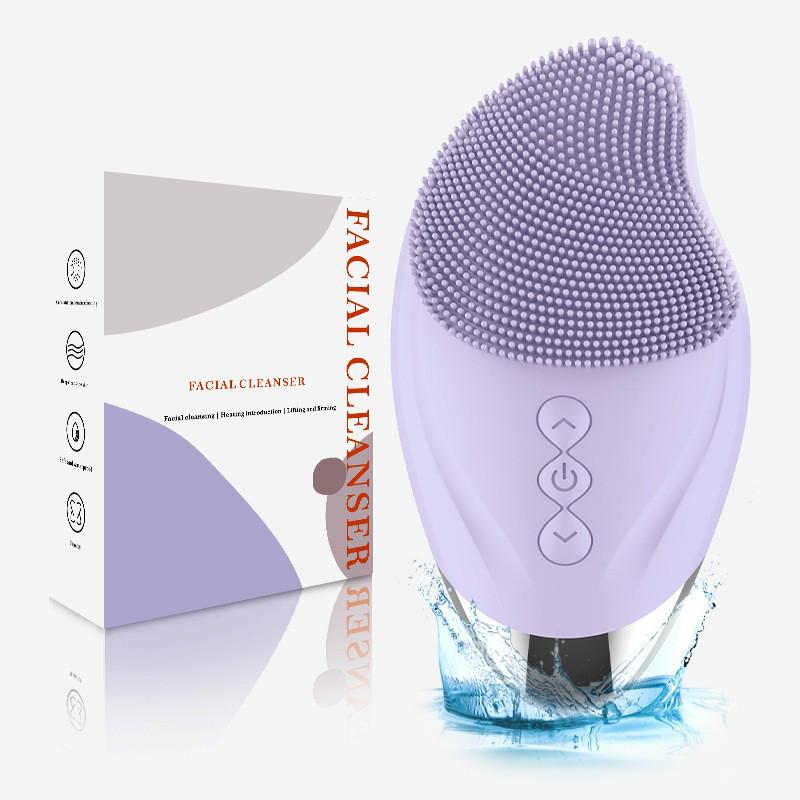 Rechargeable Silicone Facial Cleansing and Eye Massager with USB Charging