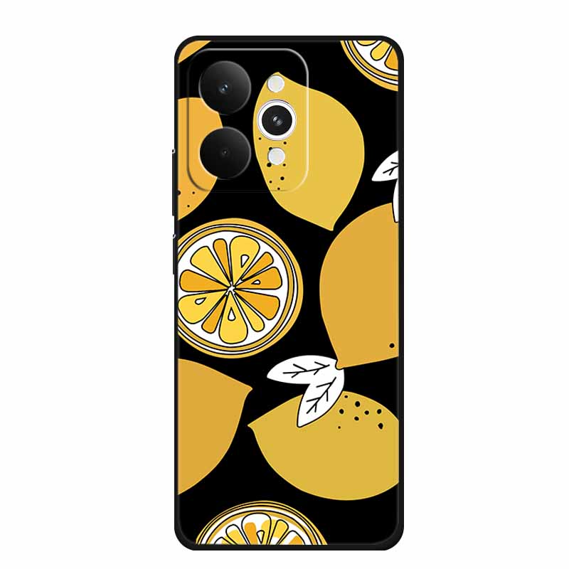 For Realme 15 15 Pro 5G Black Case 3D TPU Silicone Soft Back Cover For Realme C15 6.5" Funda Emboss Relief Flowers Bag Casing