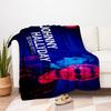 Johnny Hallyday Beyond Rock: Limited Edition PosterBlanket Flannel Throw Blanket for Sofa, Bed, Travel, Camping, Office, Couch, Chair, And B