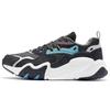 Li Ning Cat Paw Lite Cushioning Slip Resistant Abrasion Resistant Low Top Running Shoes Men's Black White Blue AGCR229-1