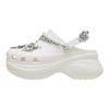 Crocs Chaussures à Trous Confortables Tendance Baleine Chaussures pour Femmes Blanc 211978-100