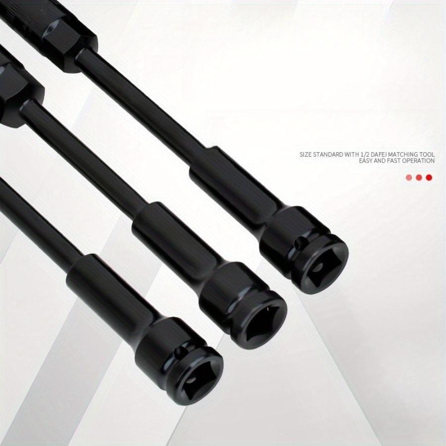 Extra-Long Deep Impact Socket Set - 1/2" Drive Hex Tools for Motorcycle, Electric Vehicle & Auto Repair12/13/14/17/19mm 5in1