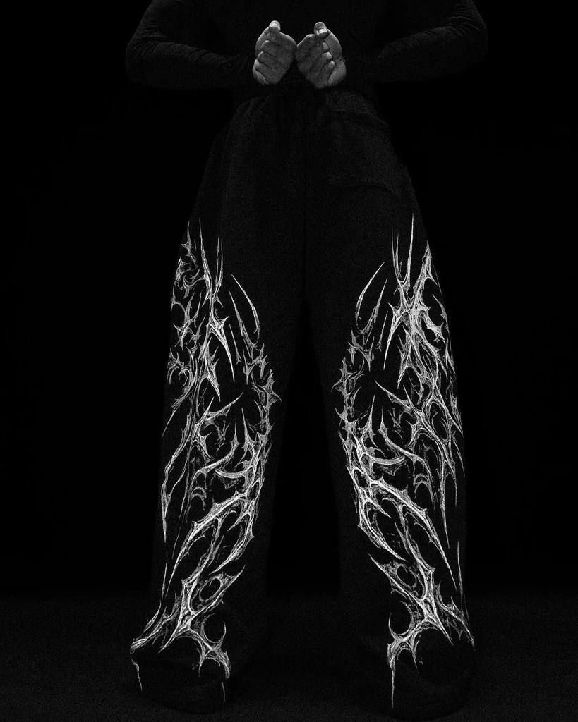 Breathedivinity Herren Europäische Fitness-Jogginghose - Lässige Gerade Hose mit Aufdruck