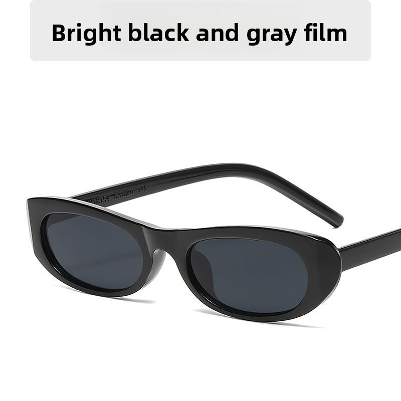 Trendy Spring Full Frame Eyewear With Gray Lenses For Stage Shows And Social Events Black Gray