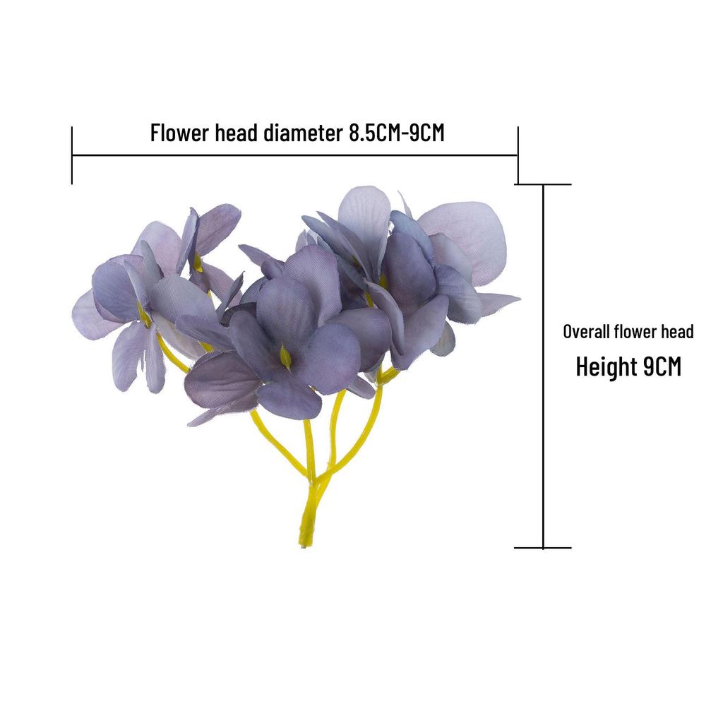 Artificial Hydrangea Flower Heads for Home & Wedding Decoration