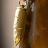 [Tsutaeru] Shark Bullet Pendant Genuine Leather Necklace (with Leather Cord)  Bullet Pendant, Bullet, Genuine Leather Necklace, Leather Cord,