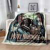 Christmas Nightmare Blanket Comfortable Suitable for Chair Couch Office Chair for All Seasons Modern Style Gift for Travel Home Birthdays