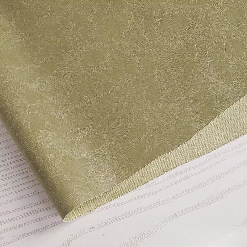 100x138cm PU Deri Kumaş Parlak Yumuşak Deri Yağlı Mumlu Deri Tasarımcı Su Geçirmez Kendin Yap Dikiş Ceket Pantolon Trend Giysiler İçin