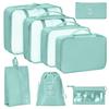 8 Pcs/Set Travel Organizer Storage Bags Suitcase Packing Cubes Set Cases Portable Luggage Clothes Shoe Tidy Pouch Folding.-zmt