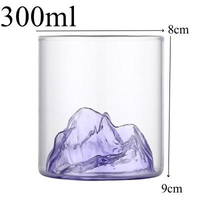 150ml/300ml Small Transparent Glass Coffee Cup Mountain Glass Whisky Heat Resistant Tea Drink Milk Juice Cup Bar Tool