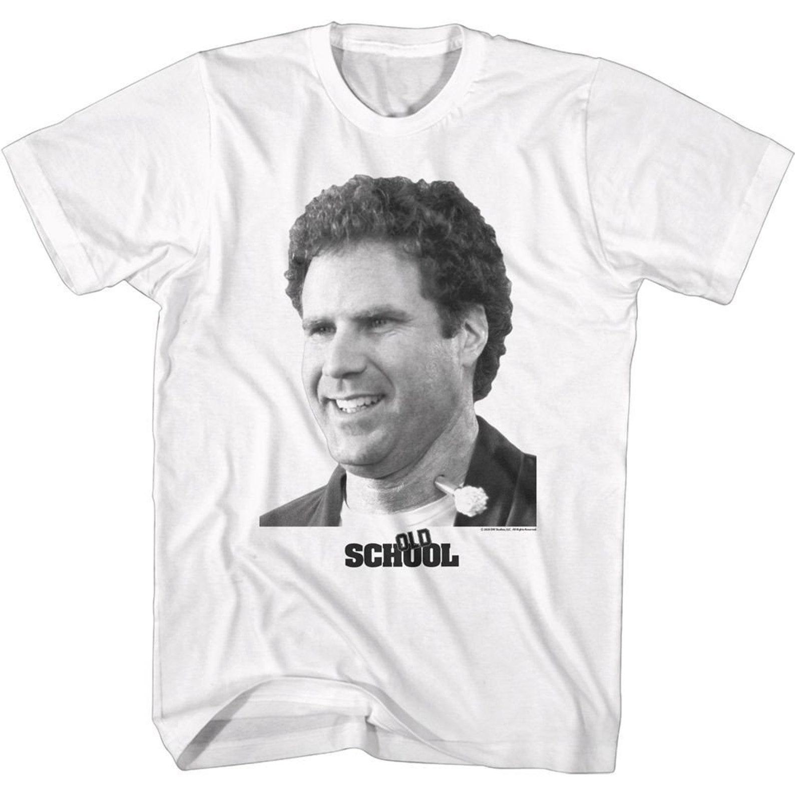 Old School Frank and Tranq White Adult T-Shirt S