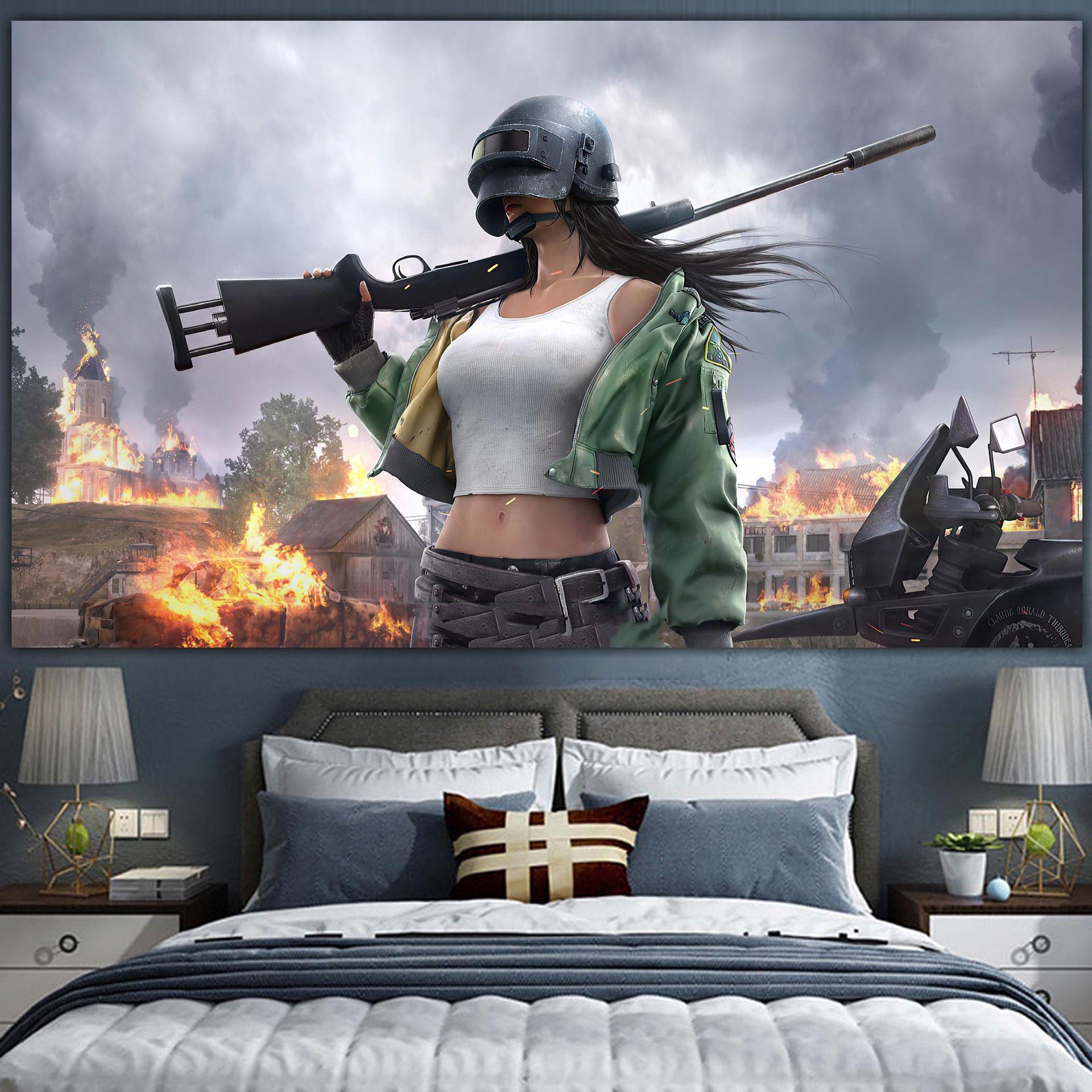 PUBG Tapestry PlayerUnknown s Battlegrounds game 75x100