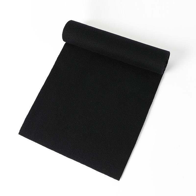 

Новый однотонный кашемировый шарф мужской весенний мужской мягкий теплый шерстяной шарф универсальный шарф можно 180cm чёрный