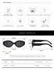 New Vintage Small Frame Oval Sunglasses Female Simple Style UV400 Glasses Fashion Design Sun Glasses Unisex Eye Glasses