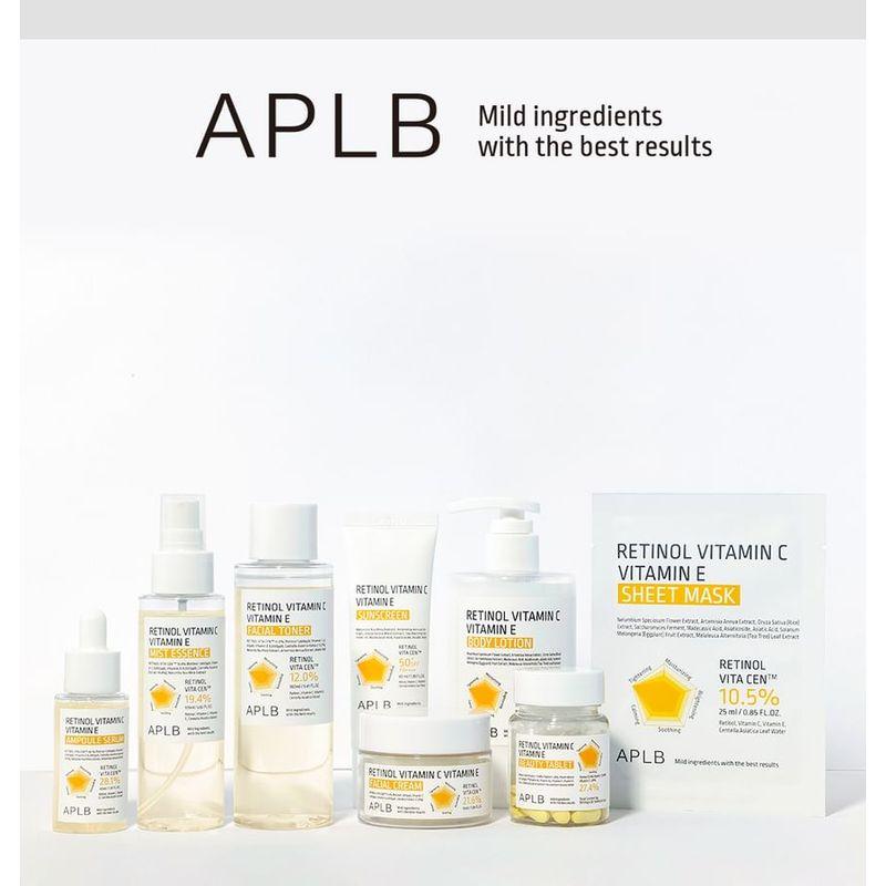 APLB Retinol Vitamin C Vitamin E Sheet Mask Set