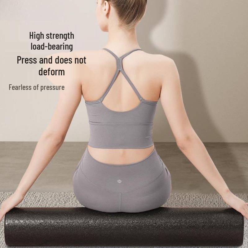 Solid Smooth Surface Foam Roller for Muscle Relaxation and Slimming Legs - Professional Yoga and Fitness Back Exercise Roller.