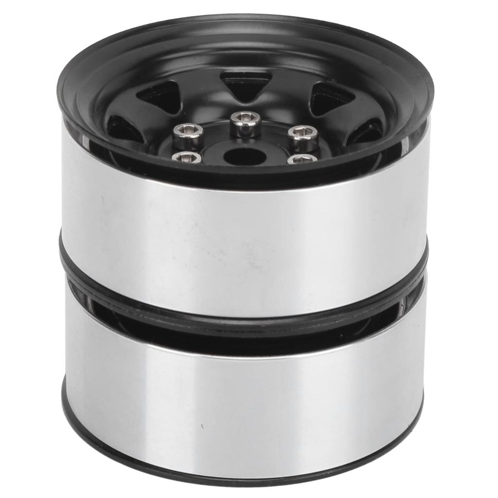 4pcs 1.55" RC Wheel Rim Hubs Axial AX90069 for Crawlers, Universal RC Wheel Hubs, Black