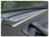 Carbon Fiber Decor Strips for Tesla Model 3/Y Dashboard & Console Protection
