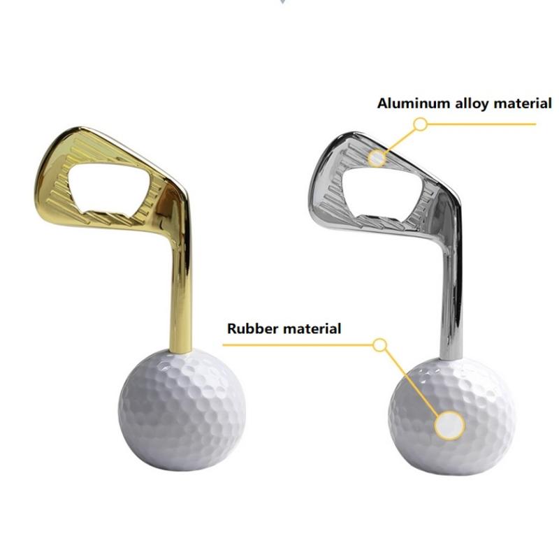 Zinklegierung Bierflaschenöffner Silber Tragbar Manuell Golf Geschenke Kreativ Dekorativ Küchenbarzubehör Rostfrei Leicht zu reinigen
