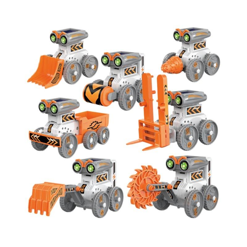Creative 7 In 1 Solar Robot Car Space Ship Toys Technology Science Kits Energy Technological Gadgets Scientific Toy Boys