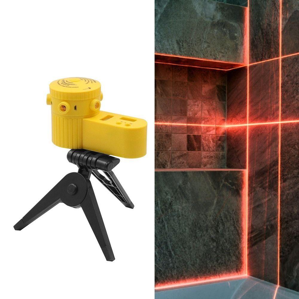 Vertical Horizontal Laser Level Meter with Rotate Tripod Laser Level Measuring Tool Household