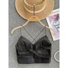 Fashion Sexy Style Camisole Women's Sexy Beauty Back Silm Short Crop Top Easiest for Match Tops 2024 Early Spring New Arrival