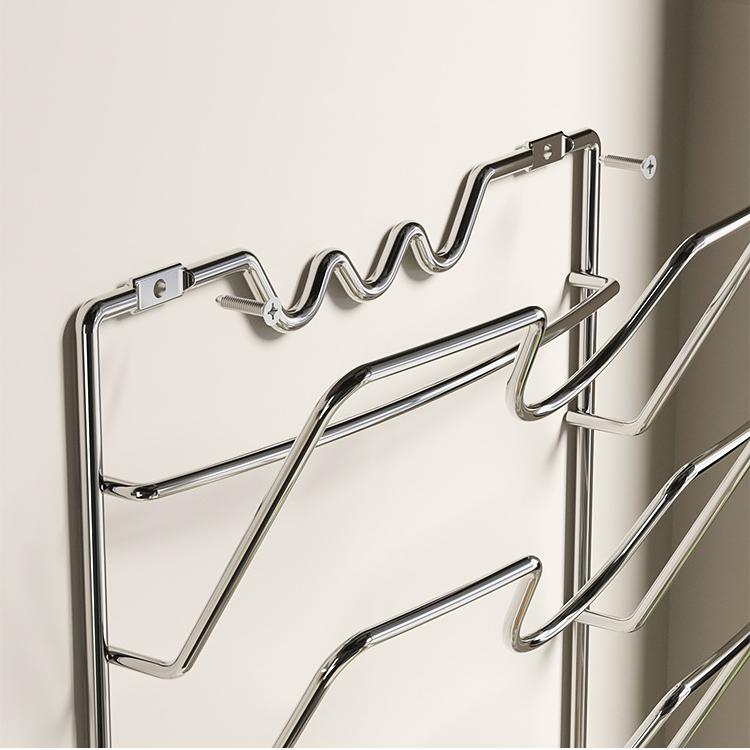 Kitchen Accessories Stainless Steel Pot Lid Shelf Kitchen Organizer Pan Cover Lid Rack Stand Holder Dish Rack