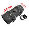 Vintage Black Brown PU Leather motorbike Side Tool Tail Bag Luggage for Harley Universal Motorcycle Saddle Bag