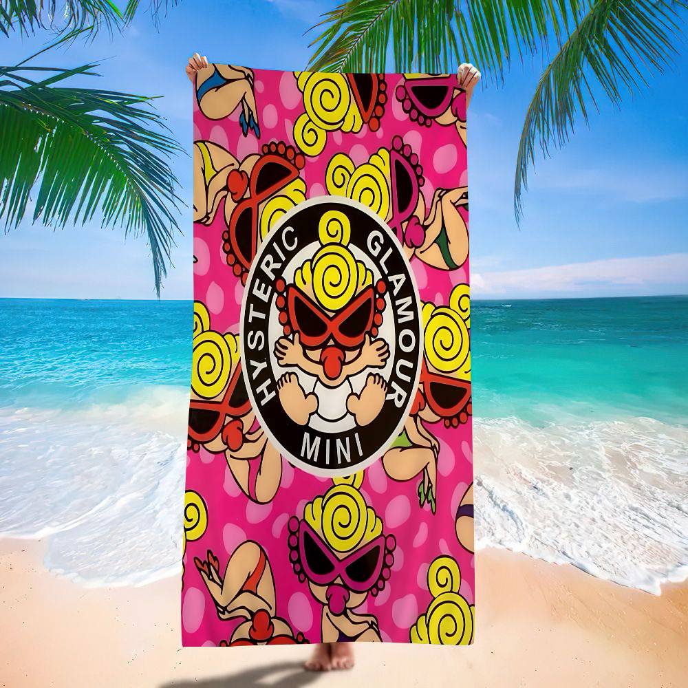 

Fashion Brand H-Hysteric G-Glamour Big Microfiber Beach Towels Quick Dry Towel Sand Beach Towels Pool Towel W30*H60(CM)