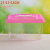 Transparent Multi-Size Handheld Pet Breeding Box and Tank for Turtles, Goldfish, and Hamsters