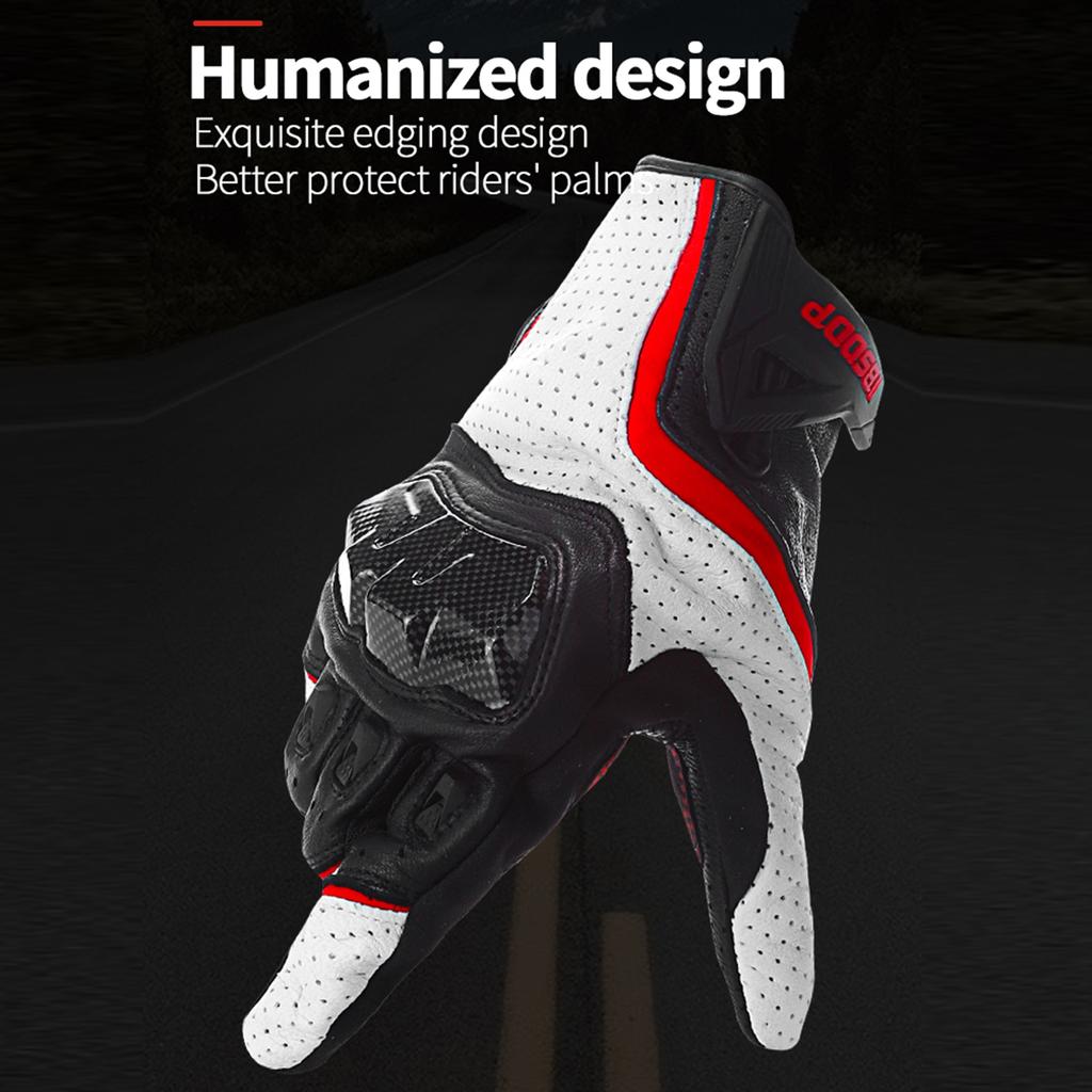 BSDDP Motorcycle Gloves for Men Women Touchscreen Motocross Dirt Bike Riding Gloves All Finger with